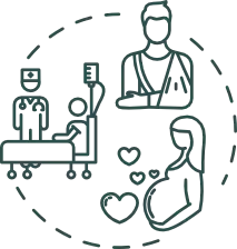 Ikona ubezpieczenia zdrowotne